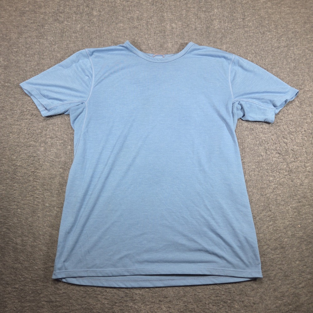 Seadon Daymaker T-Shirt Mens XL Blue Short Sleeve Tencel Blend Travel Beach Hike